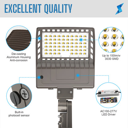 RST-NSB LED Parking Lot Area Light | 100W-450W | Commercial Parking Lot Lighting